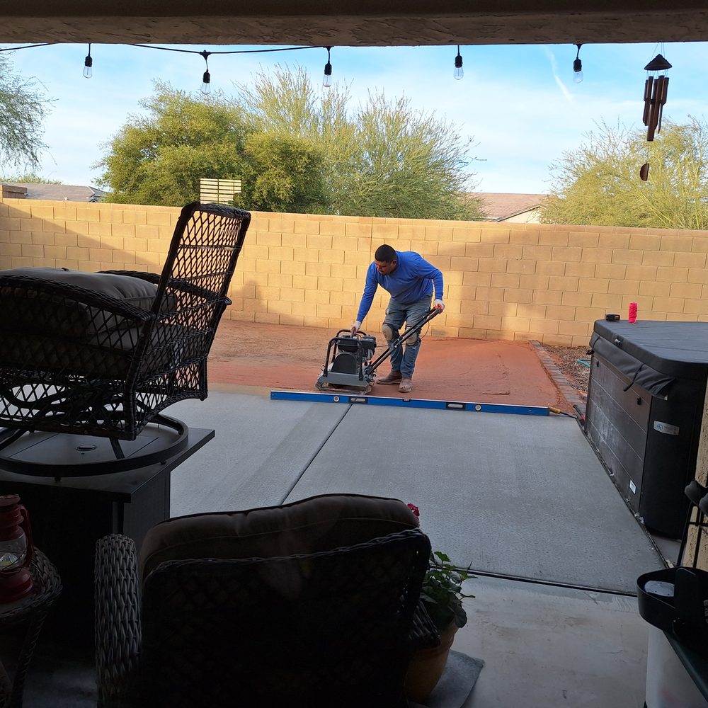 Saavedra Contracting - Cement patio add on - Landscaping Near Me - San Tan Valley, Arizona Saavedra Contracting - Cement patio add on - Landscaping Near Me - San Tan Valley, Arizona