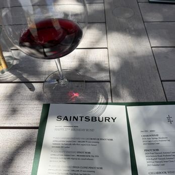Saintsbury - Menu - Wineries Near Me - Napa, California
