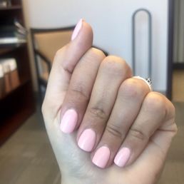 Dip nails on natural nails. Shaping and dip done at the salon. Dip nails on natural nails. Shaping and dip done at the salon.