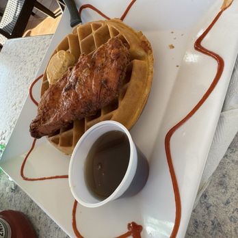 The Dune Deck Cafe - Chicken and waffles - Breakfast & Brunch Near Me - Lantana, Florida