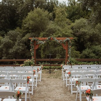 Fern River Resort - Ceremony overlooking the river. Photo by Helena and Laurent Photography - Resorts Near Me - Felton, California Fern River Resort - Ceremony overlooking the river. Photo by Helena and Laurent Photography - Resorts Near Me - Felton, California