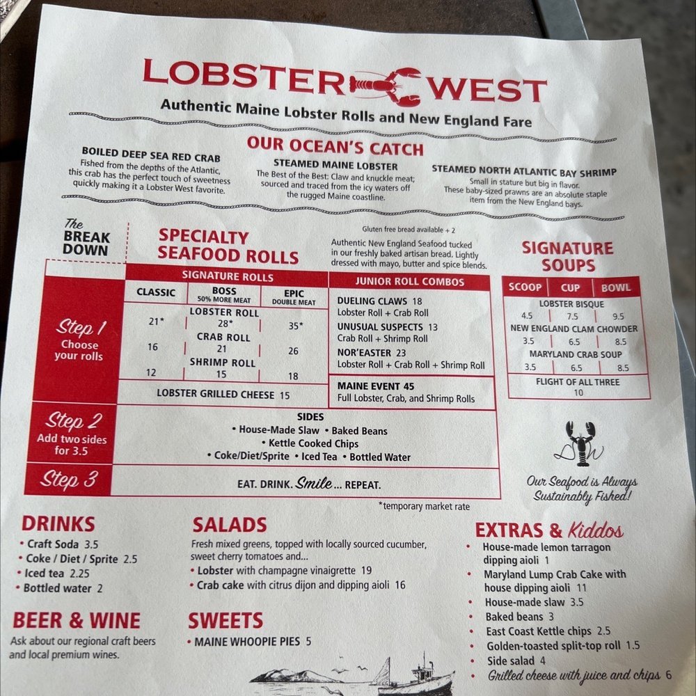 Lobster West - I love this place the best lobster ever and coleslaw - Seafood Near Me - Encinitas, California