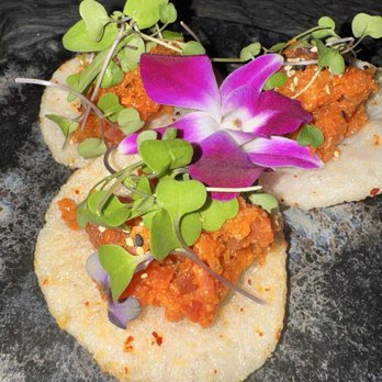 CIR Lounge - Spicy tuna on shrimp chips. 10/10! - Asian Fusion Near Me - Fountain Valley, California