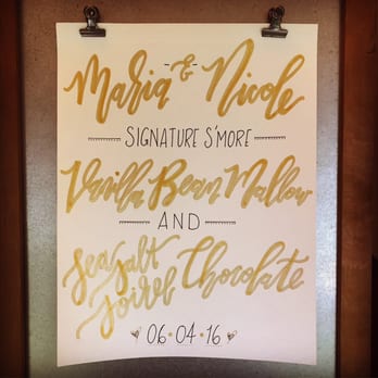 North Mallow - At the tastings with our couples, we always offer a Signature S'more for their wedding! - Desserts Near Me North Mallow - At the tastings with our couples, we always offer a Signature S'more for their wedding! - Desserts Near Me