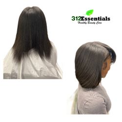 312 Beauty Salon - Silk press, Treatment & Trim using 312 Essentials products