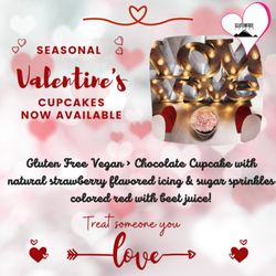 Gluten Free Things - Valentines themed cupcakes now available.
