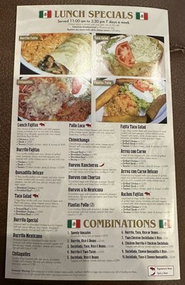 Menu photo 2 El Toro Dayton, OH