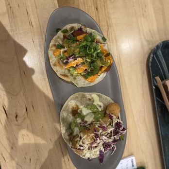 Tako Torta - Fish Tacos on right and Coconut Shrimp Tacos on the left - Tacos Near Me - Pittsburgh, Pennsylvania
