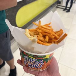 Potato Corner - Got the giga sized original fries cheddar and sour cream combo