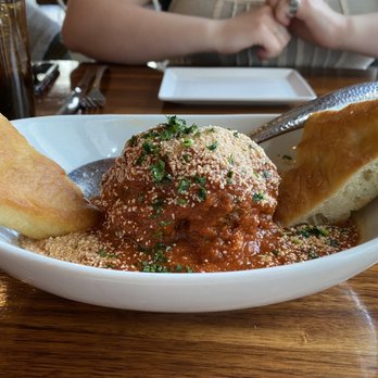 Spritzery - Meatball small plate. That's one huge meatball!! - Italian Near Me - Pittsburgh, Pennsylvania Spritzery - Meatball small plate. That's one huge meatball!! - Italian Near Me - Pittsburgh, Pennsylvania