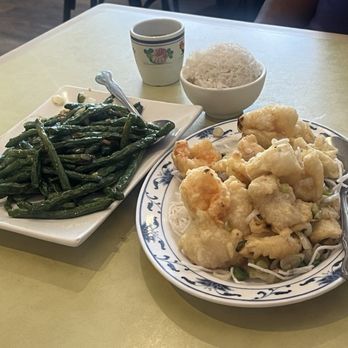 Noodle King Restaurant - Szechuan String Beans and Deep Fried Spicy Salted Shrimp, Scallop & Calamari is always a great choice. - Chinese Near Me - Silver Spring, Maryland