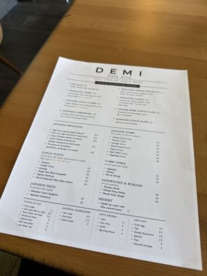 Menu photo 7 Demi Palo Alto, CA Menu photo 7 Demi Palo Alto, CA