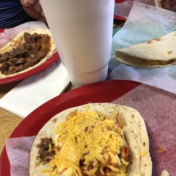 Panchito's Restaurants - Chilaquiles, carne guisada and bean and cheese with a large sweet tea - Mexican Near Me - San Antonio, Texas Panchito's Restaurants - Chilaquiles, carne guisada and bean and cheese with a large sweet tea - Mexican Near Me - San Antonio, Texas