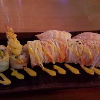 Sushi Nini - Red Devil roll with shrimp. - Sushi Bars Near Me - Round Rock, Texas