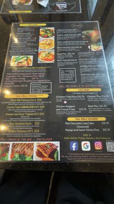 Menu photo 2 Thai Smile Crested Butte, CO