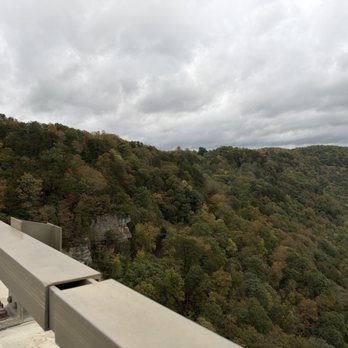 Bridge Day - View from the bridge of the Bridge Overlook at the National Park Visitor Center - Local Flavor Near Me - Fayetteville, West Virginia