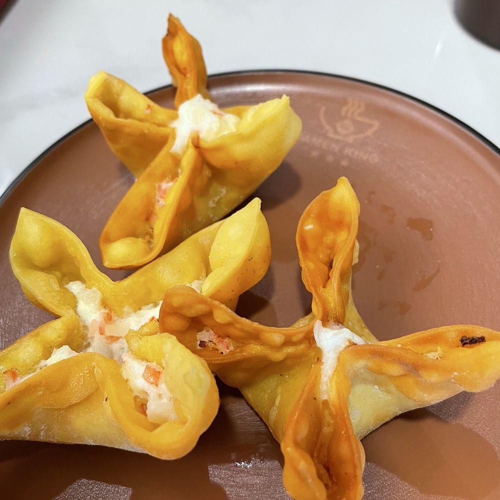 Ramen King 2 - B7.Crab Rangoon(4) I ate one before the picture - Ramen Near Me - Pittsburgh, Pennsylvania Ramen King 2 - B7.Crab Rangoon(4) I ate one before the picture - Ramen Near Me - Pittsburgh, Pennsylvania