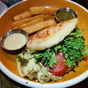 Hola Arepa - Chimichurri Chicken Arepa - Latin American Near Me - Minneapolis, Minnesota Hola Arepa - Chimichurri Chicken Arepa - Latin American Near Me - Minneapolis, Minnesota