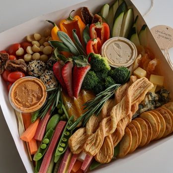 Goodness Grazers - a platter of vegetables and crackers - Cheese Shops Near Me - Mercer Island, Washington Goodness Grazers - a platter of vegetables and crackers - Cheese Shops Near Me - Mercer Island, Washington