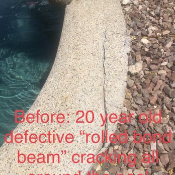 Cool Blue Pool Service - A fraction of the cracking throughout our pool after 16 years of sun damage - Pool Cleaners Near Me - Phoenix, Arizona