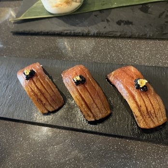 Ju-ichi - Otoro Nigiri with Caviar and Gold flake on the top - Sushi Bars Near Me - San Diego, California Ju-ichi - Otoro Nigiri with Caviar and Gold flake on the top - Sushi Bars Near Me - San Diego, California