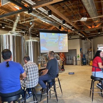 Benny Boy Brewing - The Inside during a Dodger game! - Breweries Near Me - Los Angeles, California