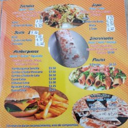 Taqueria 4 Vientos - Menu