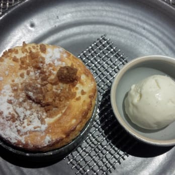 The Kitchin - Applecrumble souffle with vanilla icecream - British Near Me - Edinburgh, EDH