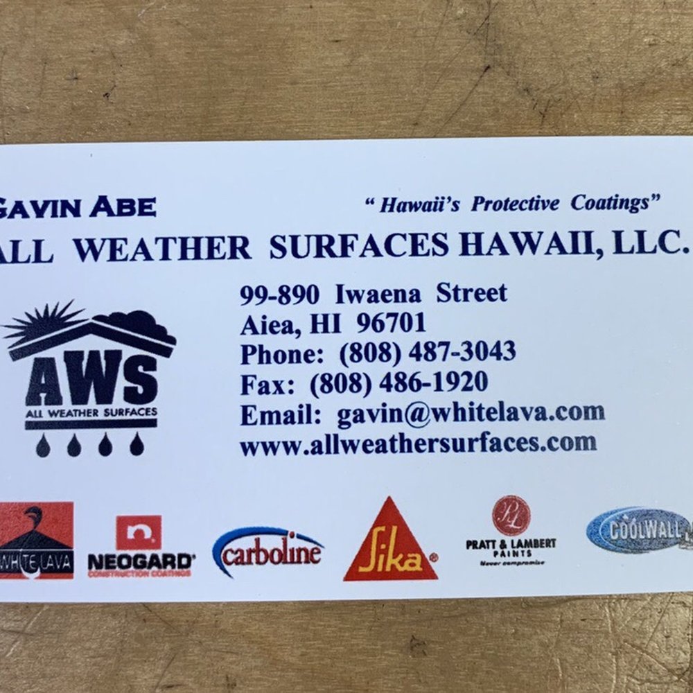 All Weather Surfaces - HI - Building Supplies Near Me - Aiea, Hawaii All Weather Surfaces - HI - Building Supplies Near Me - Aiea, Hawaii
