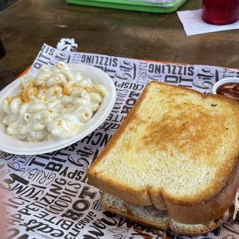 Big Daddy J's 5 Great Things - Mac and cheese with brisket sandwich. - Bars Near Me - Cocoa Beach, Florida Big Daddy J's 5 Great Things - Mac and cheese with brisket sandwich. - Bars Near Me - Cocoa Beach, Florida