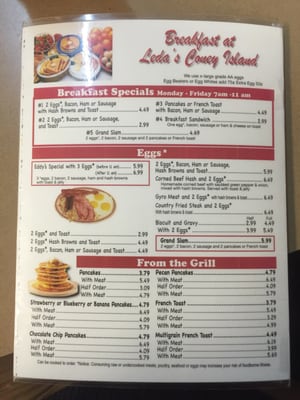 Menu photo 4 Leda's Coney Island Livonia, MI