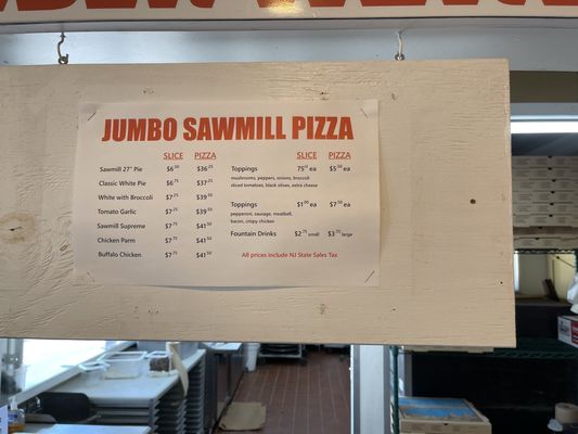 Menu photo 1 The Sawmill Seaside Park, NJ