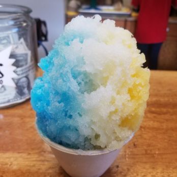 Uncle's Shave Ice - Large shave ice, 3 flavors: Blue Hawaiian, Lychee, and Pineapple - Shaved Ice Near Me - Koloa, Hawaii Uncle's Shave Ice - Large shave ice, 3 flavors: Blue Hawaiian, Lychee, and Pineapple - Shaved Ice Near Me - Koloa, Hawaii