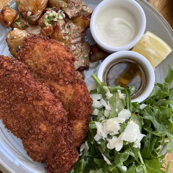 OSTE - Chicken Milanese, roasted potatoes, arugula salad - Italian Near Me - Los Angeles, California
