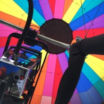 Thompson Aire Balloon Rides - What a view up into the balloon. - Hot Air Balloons Near Me - Kissimmee, Florida Thompson Aire Balloon Rides - What a view up into the balloon. - Hot Air Balloons Near Me - Kissimmee, Florida