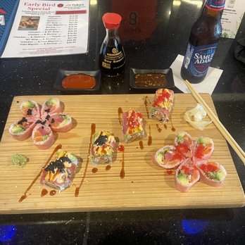 Lil Tokyo - Upper left and lower right was is the ISO Fantastic Roll middle one stepped up is the Coastal Grand Roll. - Japanese Near Me - Myrtle Beach, South Carolina Lil Tokyo - Upper left and lower right was is the ISO Fantastic Roll middle one stepped up is the Coastal Grand Roll. - Japanese Near Me - Myrtle Beach, South Carolina