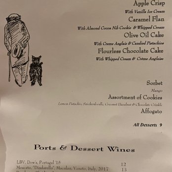 Rose's Cafe - Dessert menu for tonight - Italian Near Me - San Francisco, California Rose's Cafe - Dessert menu for tonight - Italian Near Me - San Francisco, California