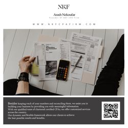 NKF CPA Firm - 23945 Calabasas RD, Suite 221
Calabasas, CA, 91302
anekoufar@nkfcpa.com
(818) 456-4366