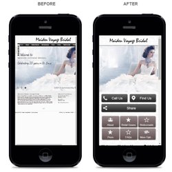 OlyOly Marketing - Mobile Site Design from a non-responsive website: Before & After mobilization