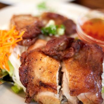 La Petite Camille - a plate of meat and vegetables - Vietnamese Near Me - Millbrae, California