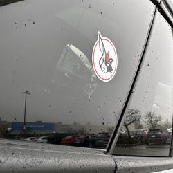 Slightly Furry - Decal sticker, medium.