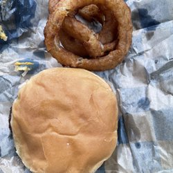 Henry's Hamburgers - Beer battered onion rings and an overpriced burger. It was worth the novelty of it.