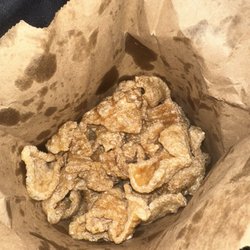 Dudley's Sports Bar and Grill - A bag of toasted pork rinds that you find at the store.