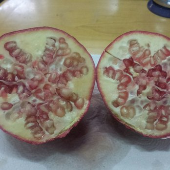 Bel Air - SO disappointed with my $1.50 pomegranate i just bought. Seeds should be deep red, juicy, and sweet. This clearly is not. - Grocery Near Me - Roseville, California Bel Air - SO disappointed with my $1.50 pomegranate i just bought. Seeds should be deep red, juicy, and sweet. This clearly is not. - Grocery Near Me - Roseville, California