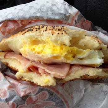 Dippin Donuts - a ham and egg sandwich - Donuts Near Me - Dudley, Massachusetts