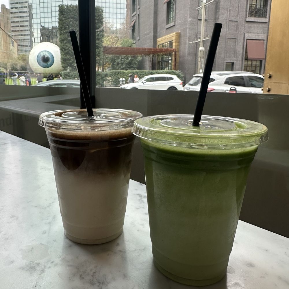 Sandoitchi - MATCHA LATTE (COLD)HOJICHA LATTE (COLD) - Japanese Near Me - Dallas, Texas Sandoitchi - MATCHA LATTE (COLD)HOJICHA LATTE (COLD) - Japanese Near Me - Dallas, Texas