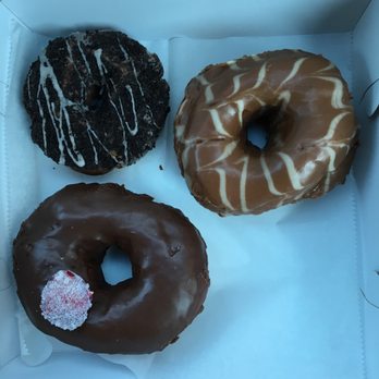 PVDonuts - Nutella vanilla, cookies n' cream old fashioned, and chocolate rose! - Donuts Near Me - Providence, Rhode Island