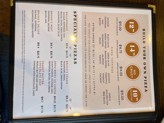 Bruno's Pizza by null