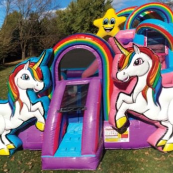 Leap'n Lizards - Unicorn Kidzone Wet/Dry Combo. Unicorns, rainbows, a shooting star and a literally glittery bounce house make this visual overload a star - Bounce House Rentals Near Me - Newport, Kentucky Leap'n Lizards - Unicorn Kidzone Wet/Dry Combo. Unicorns, rainbows, a shooting star and a literally glittery bounce house make this visual overload a star - Bounce House Rentals Near Me - Newport, Kentucky