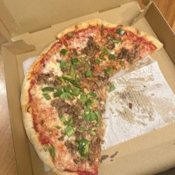 Ciro's Pizza - Philly steak pizza with green peppers